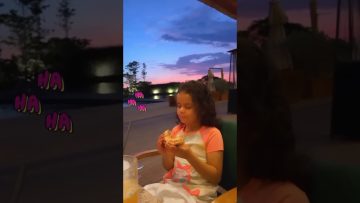 Será que Antonella gostou da pizza?
