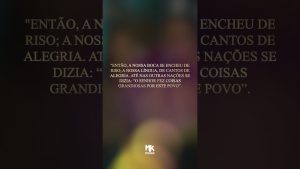 Sejam abençoados por “Janelas da Alma”, da Gisele Nascimento e Anderson Freire, no dia 16/09 #MK